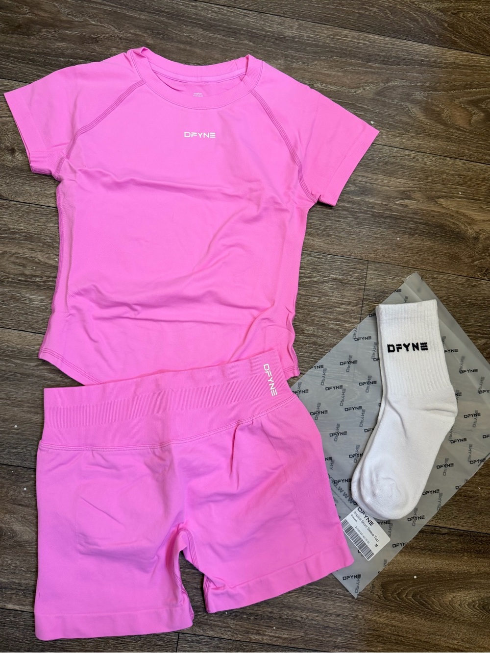 Dfyne set pink size Medium